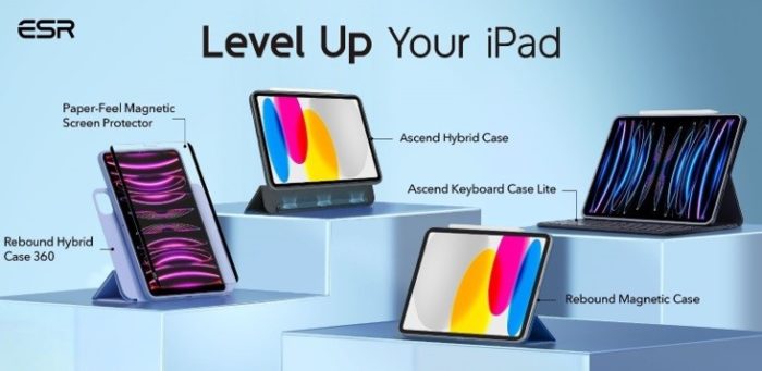 ESR Announces its new accessories to take the latest iPad models to the next level.