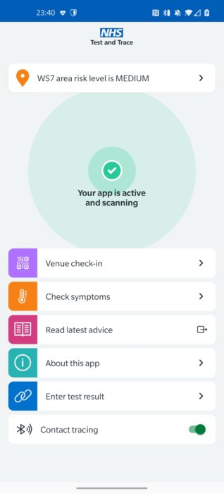 NHS COVID 19 App (finally) goes live